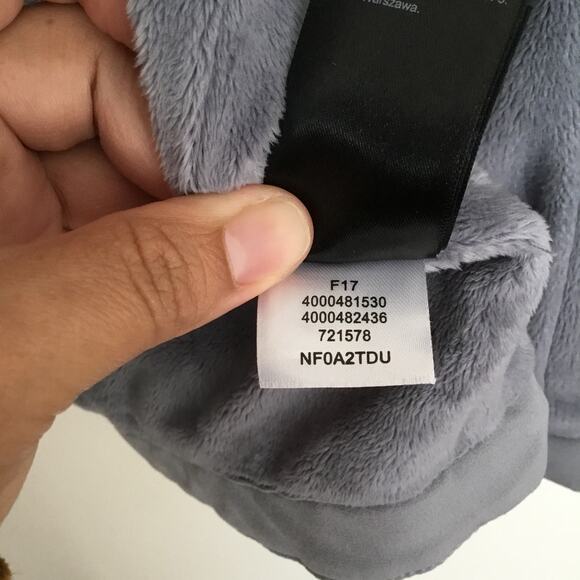 The North Face Windwall Hooded Jacket Gray fleece lining size S full zipper - Picture 6 of 11